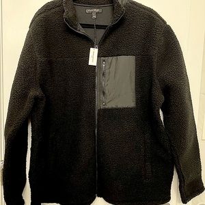 XXL Banana Republic Sherpa jacket in black. New With Tags